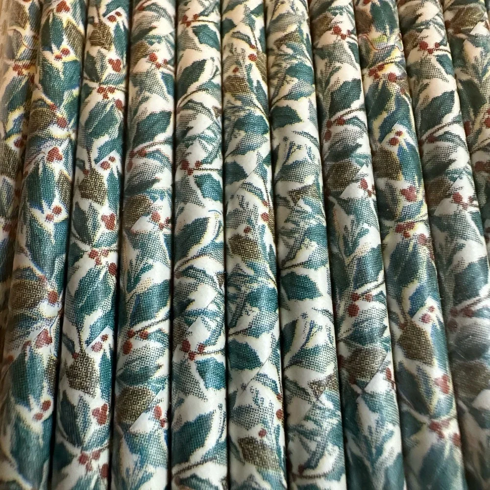 🩷5/$10 Pier one Christmas holly paper straws